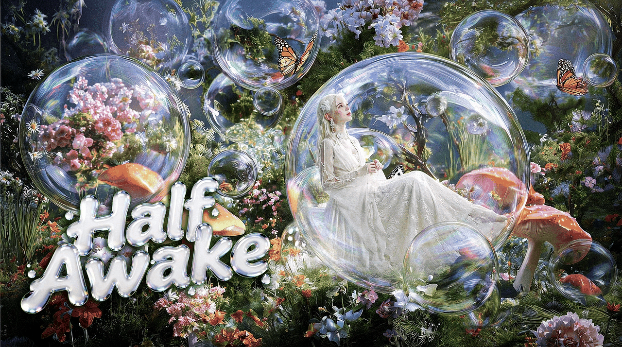 AIGC视觉艺术 _ Half Awake-真空地带