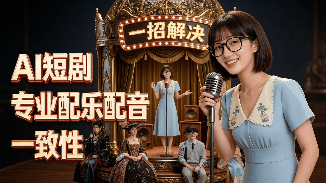 大家应该有强烈共鸣，在创作系列短剧的过程中，最难受的是：音画同步的AI视频工具都不能解决演员的音色一致性问题。本期视频就
