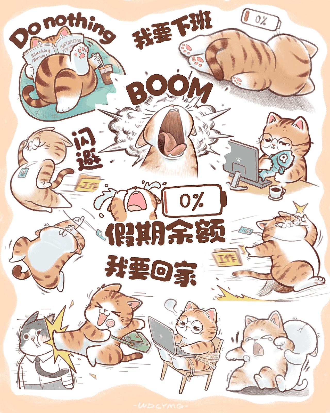 摸鱼猫咪图鉴丨老板不可见系列