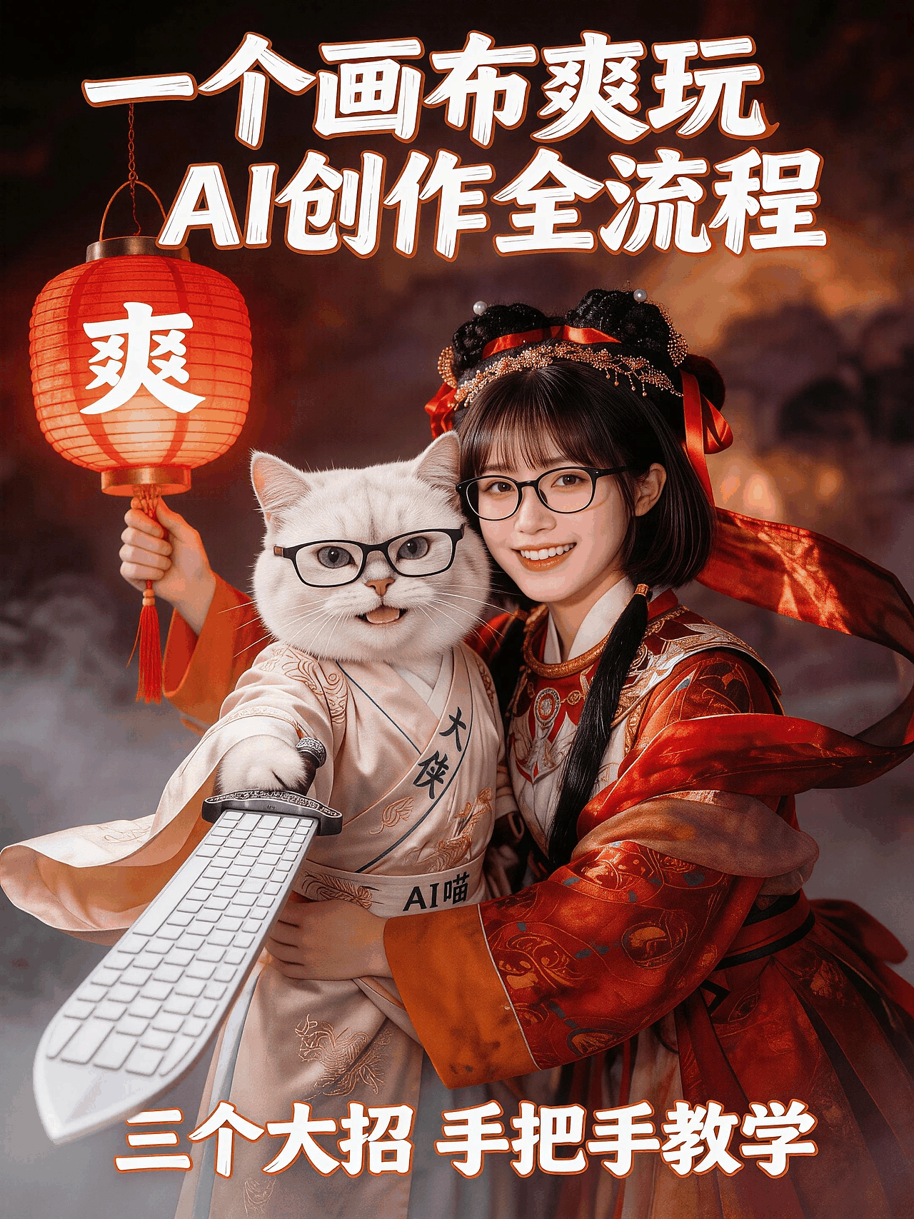 别让你的才华在找模型、想剧本、修图、算token等视频生成的破事里耗尽，像神笔马良一样全流程一气呵成的个人超爽创作过程才